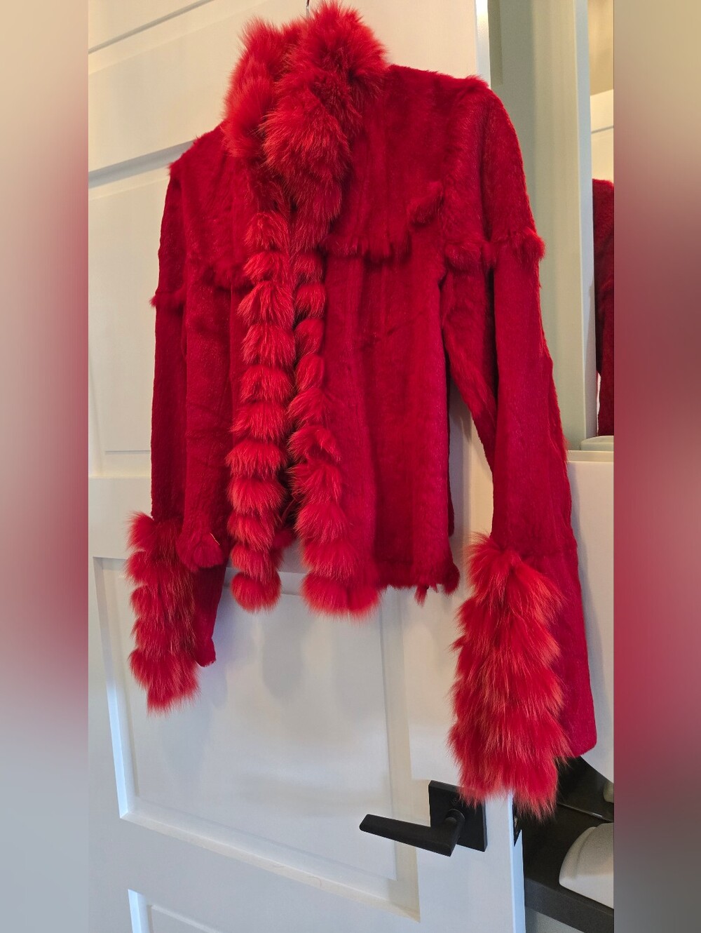 Red Shearling Jacket Sm - Picture 3 of 10